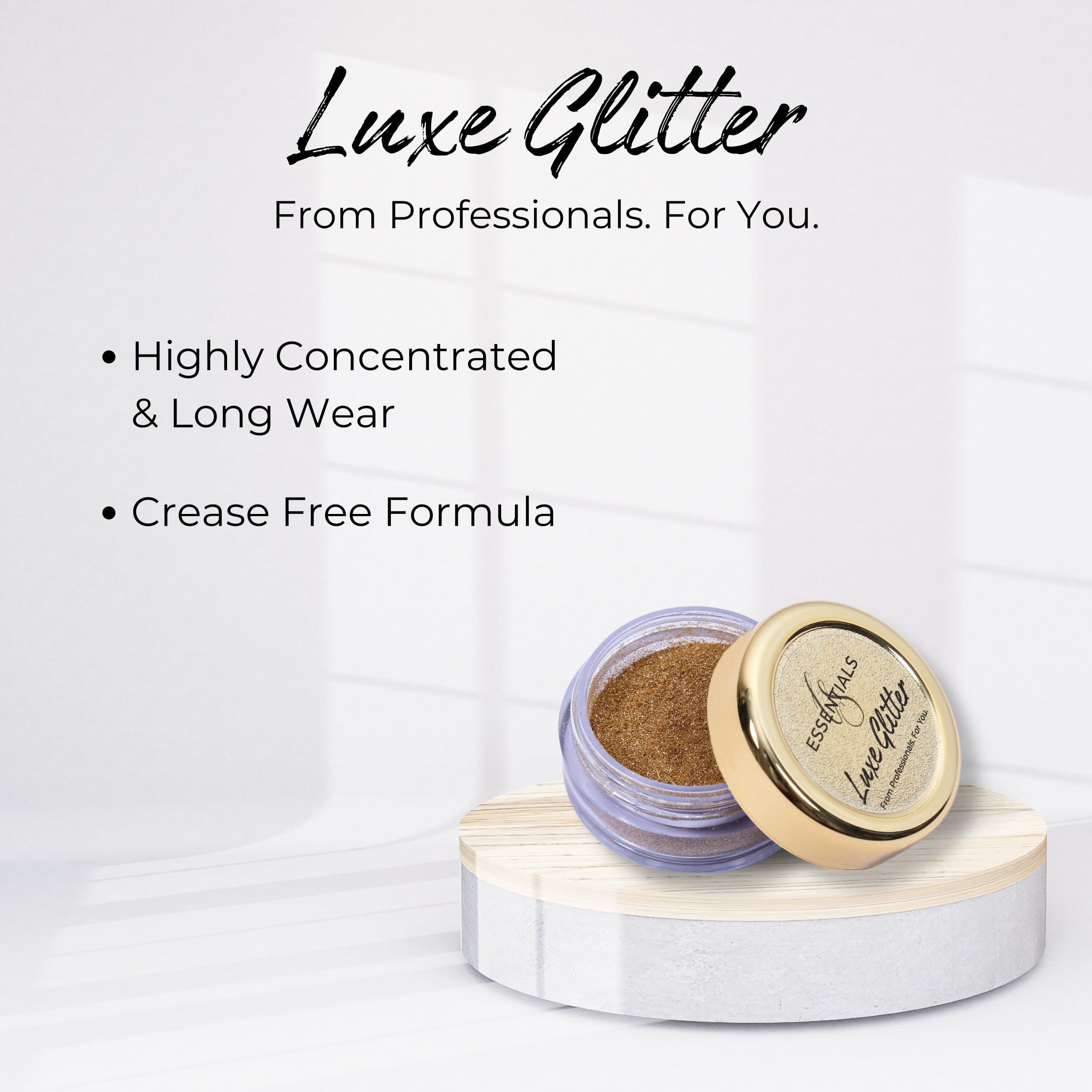 Luxe Eyeshadow Glitter - Shade CS 014 | Golden Hue