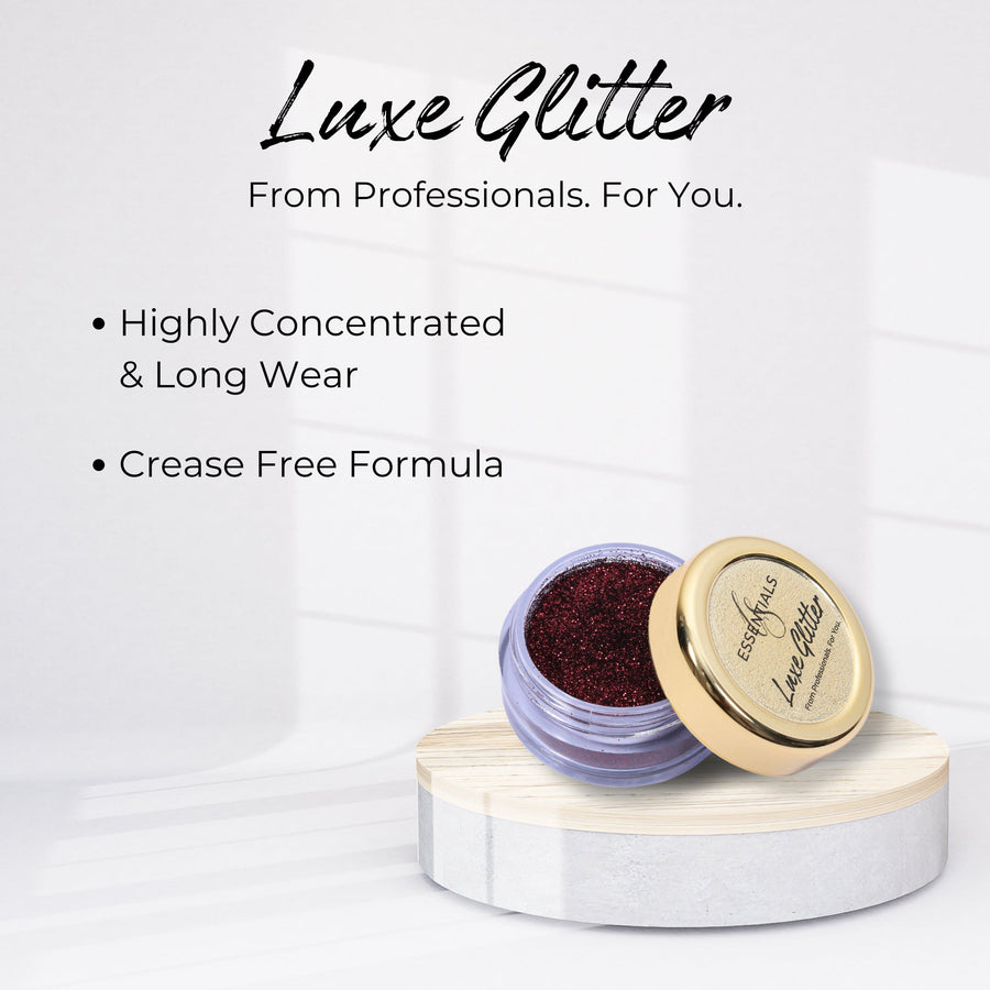 Luxe Eyeshadow Glitter - Shade CS 017 | Red Wine