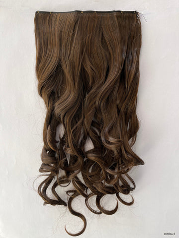 Synthetic Hair Extensions- shade Loreal 5