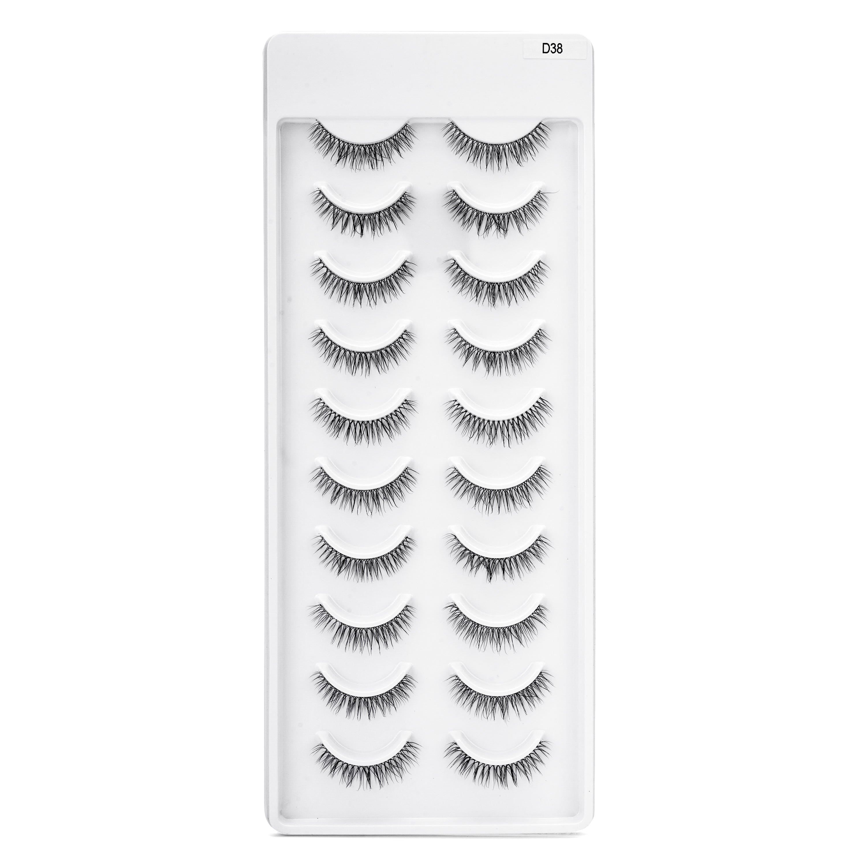 Faux Mink Eyelashes (10 Pairs) - D38