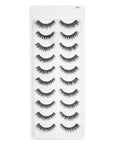 Faux Mink Eyelashes (10 Pairs) - D33