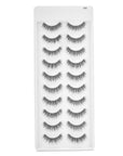 Faux Mink Eyelashes (10 Pairs) - D09