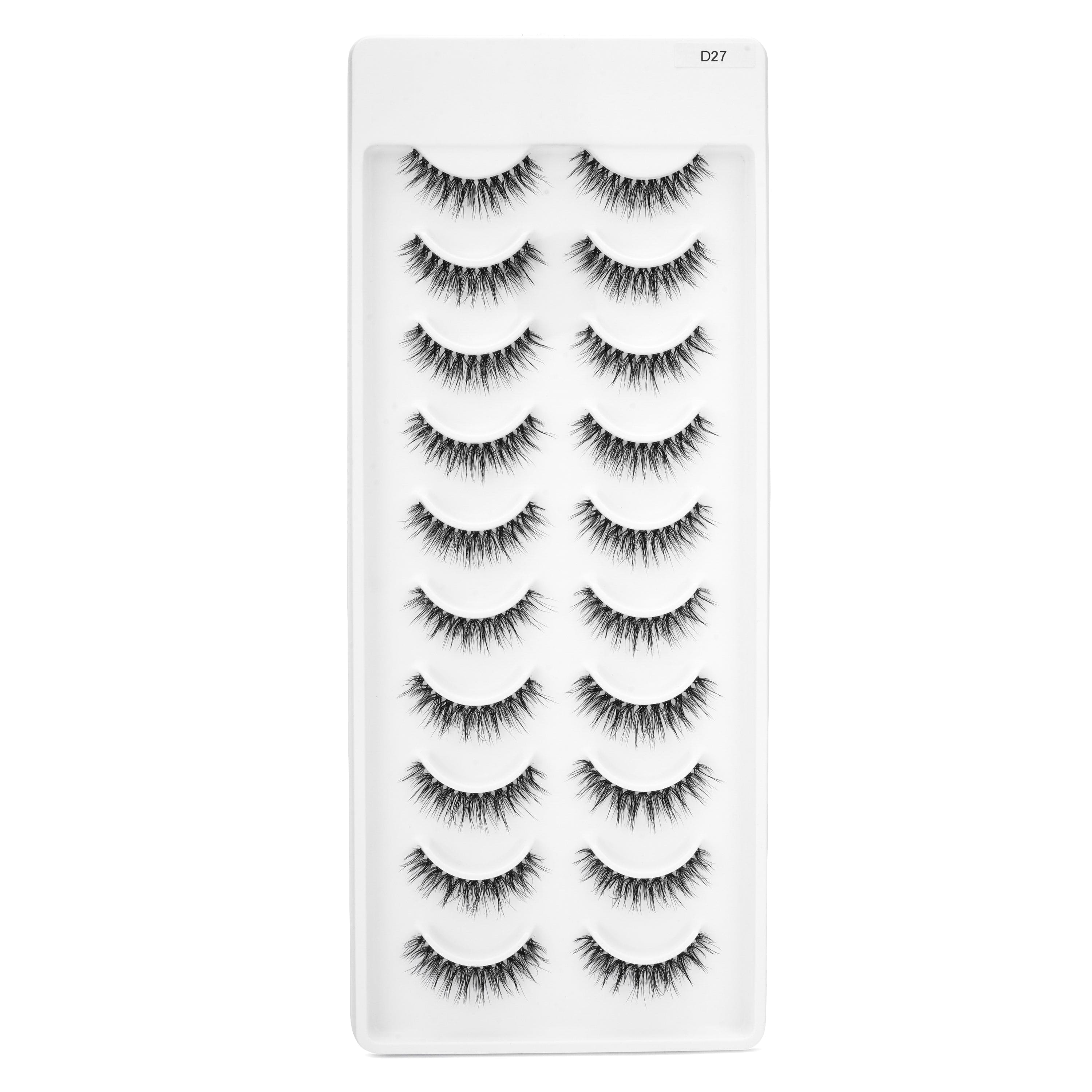 Faux Mink Eyelashes (10 Pairs) - D27