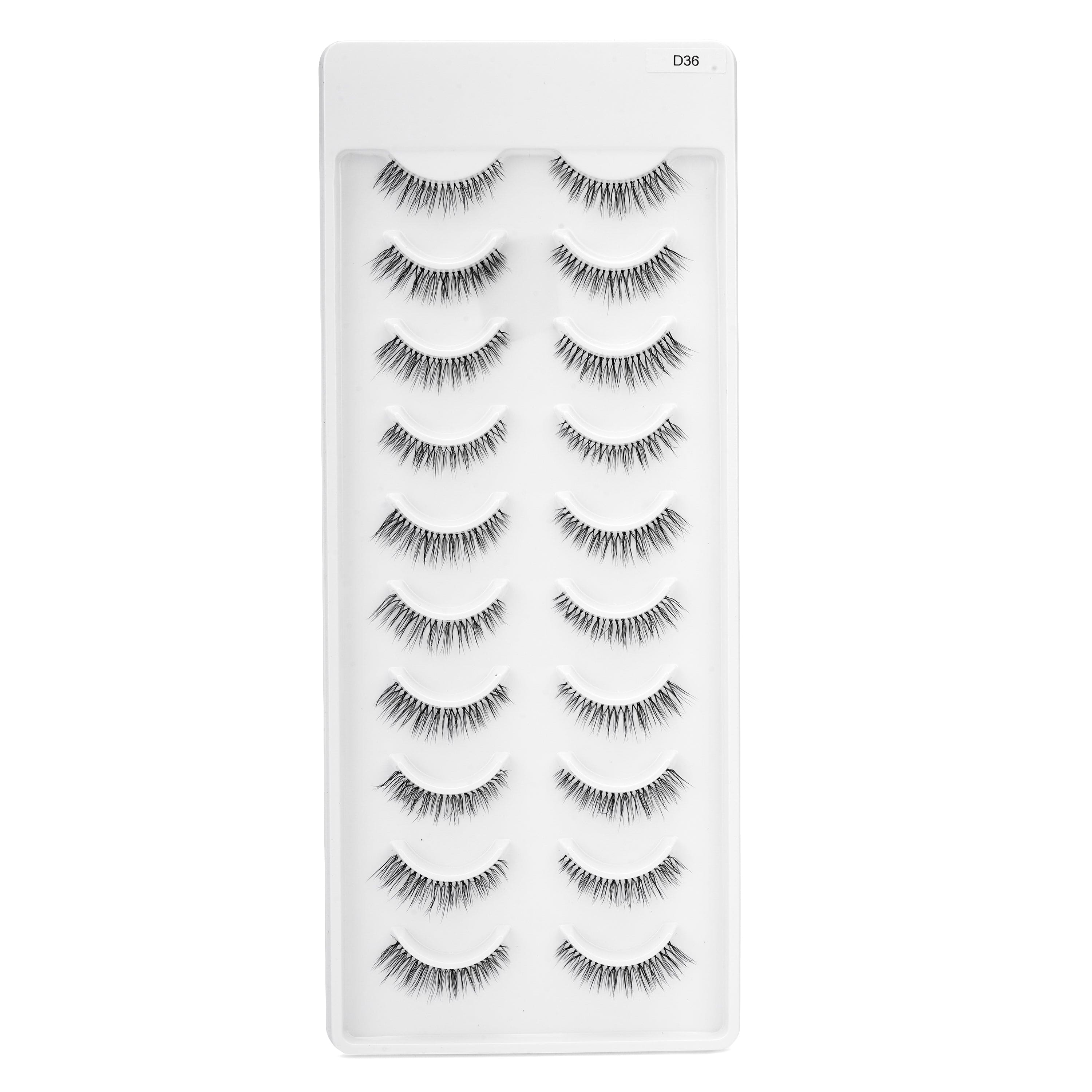 Faux Mink Eyelashes (10 Pairs) - D36