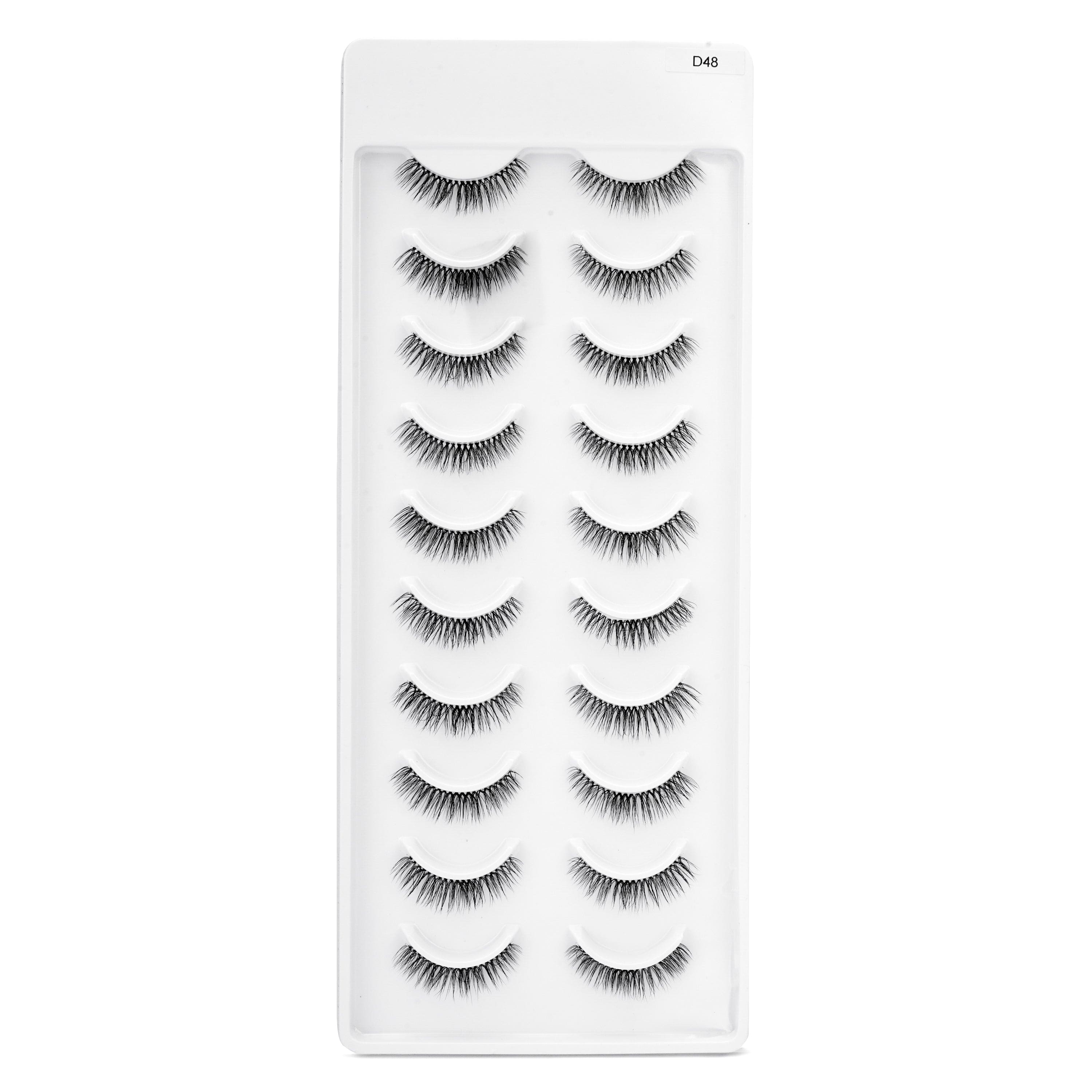 Faux Mink Eyelashes (10 Pairs) - D48