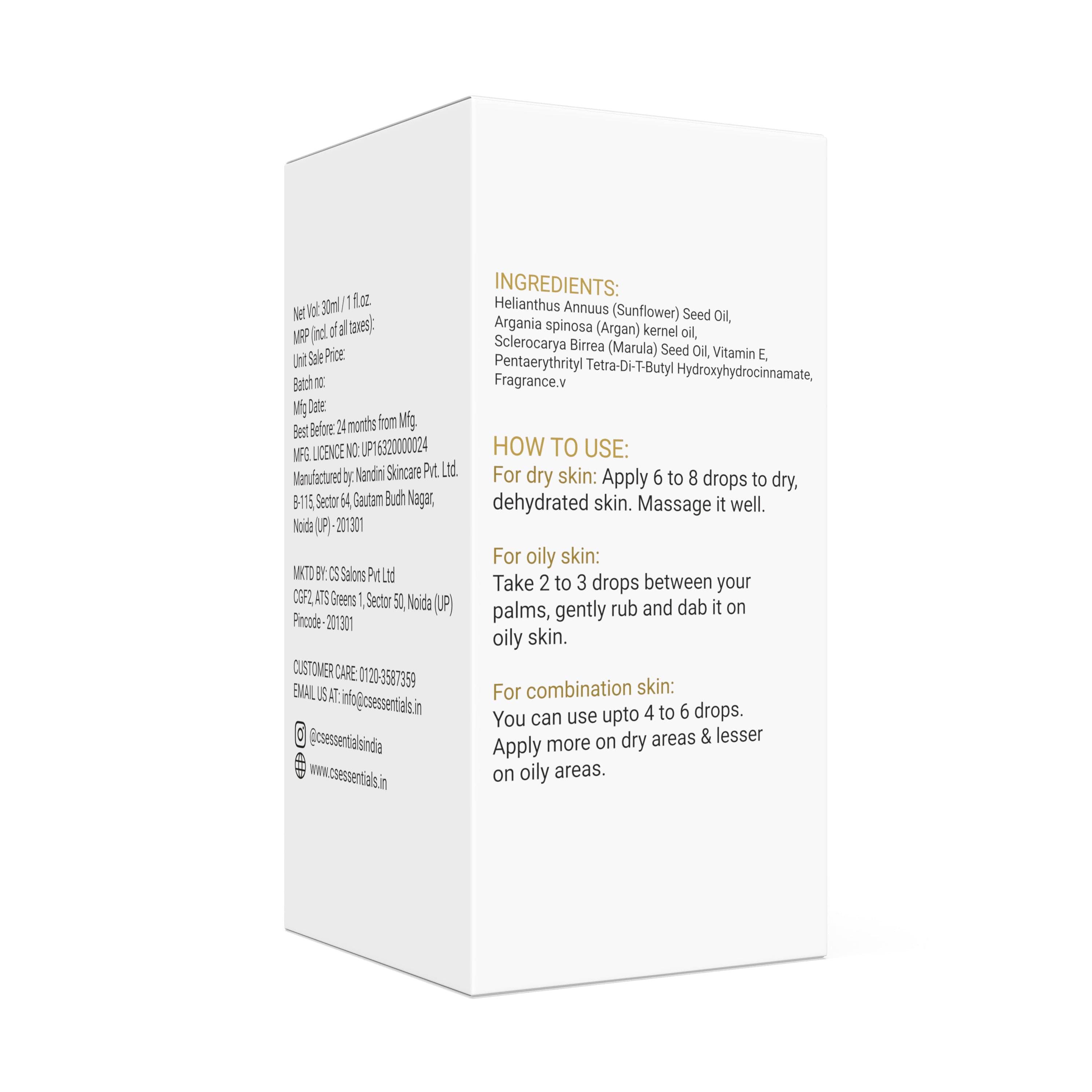 Skinn Treat Face Oil - 30 ML