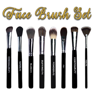 CS Essentials Flamboyant Face Brush Set - Set of 8 Brushes